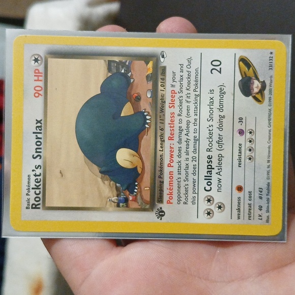 1st Edition Rocket's Snorlax - Picture 3 of 4
